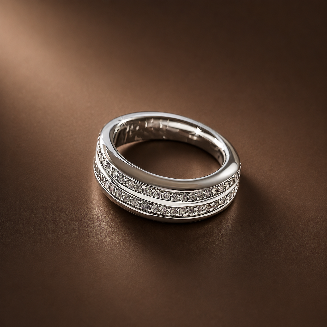 Best-selling CelinieJourney rings displayed for showroom inspiration