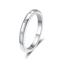 Minimal Flush Moissanite Band Ring white background product image