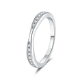 Slim Moissanite Band Ring white background product image