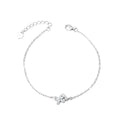 Butterfly Mixed-Cut Moissanite Charm Bracelet in Gold-Plated S925 sterling silver styled product scene showing stone sparkle and chain detail