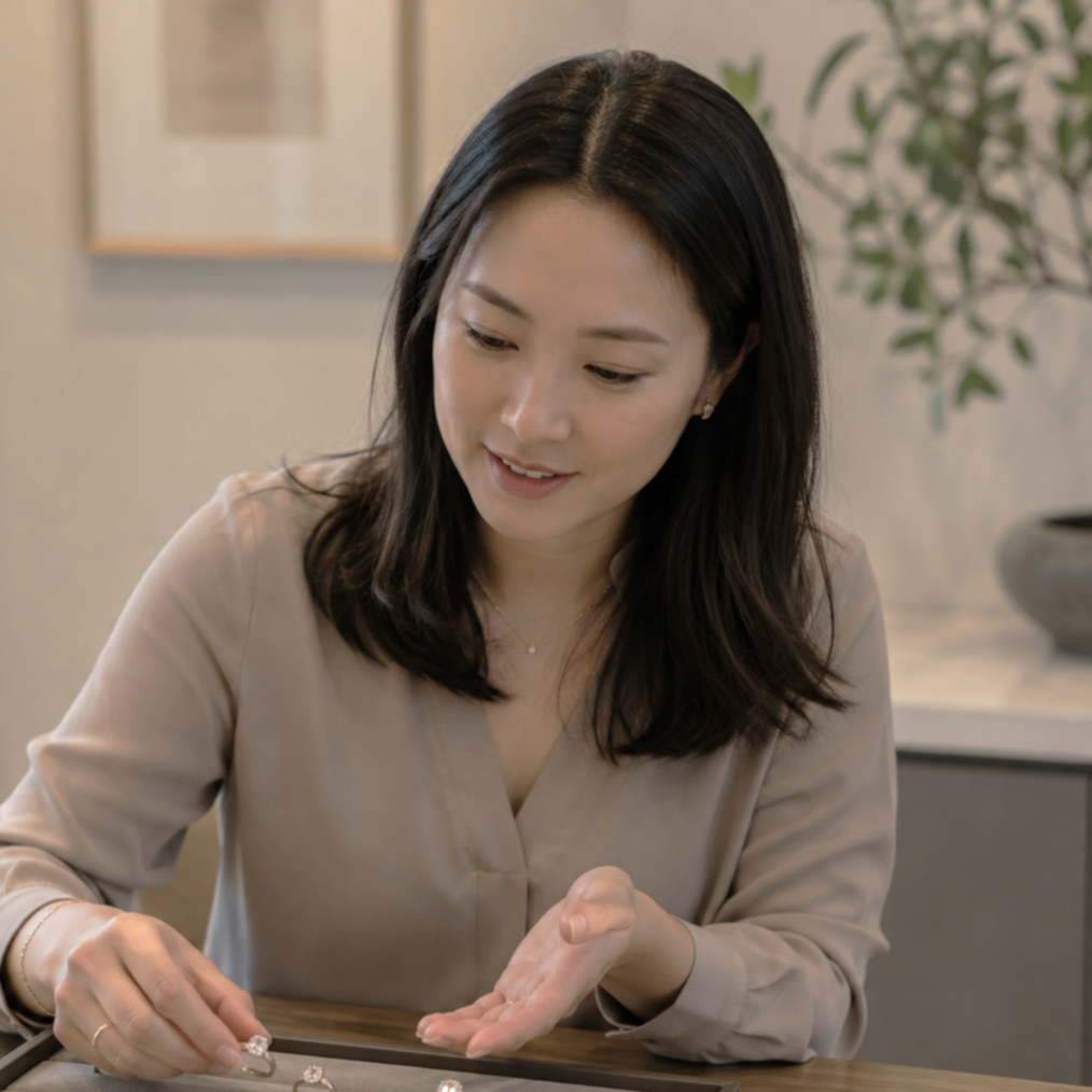 CelinieJourney showroom jewelry appointment tailored around a customer's style preferences